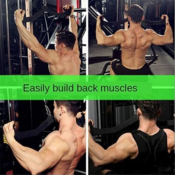 Home Gym Fitness Rowing T-bar V-bar Pulley Cable Machine Attachments - Picture 2 of 6